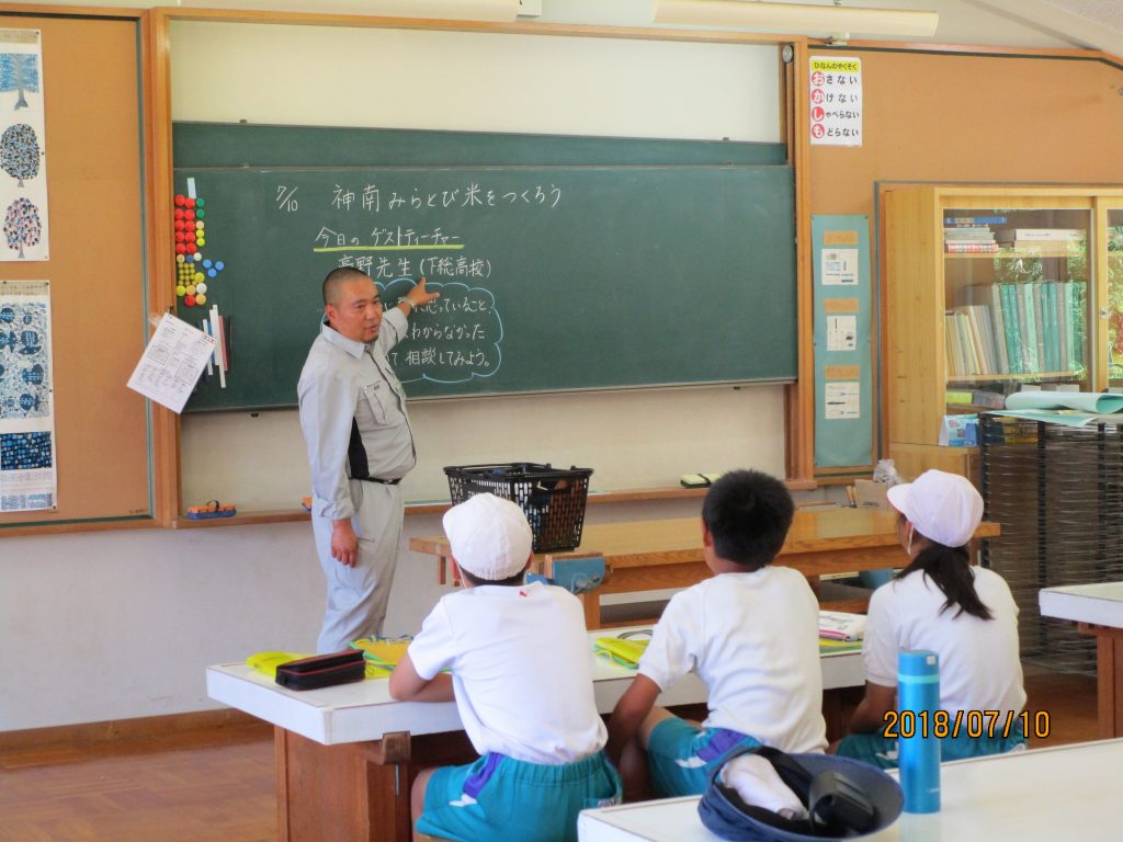 香取市立神南小学校に出前授業 | 千葉県立下総高等学校｜創立100年以上の歴史を持つ総合専門高校